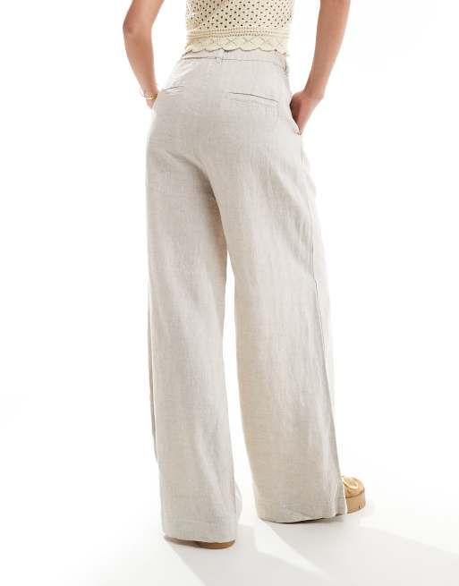 InWear - Peg - Pantaloni sartoriali in lino beige, 3 di 5