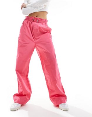 InWear Tania pants with drawstring cuffs in pink