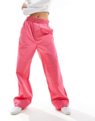 InWear Tania pants with drawstring cuffs in pink φωτογραφία