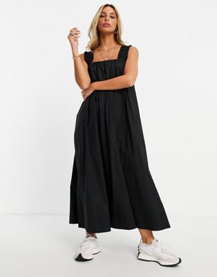InWear Yohanne sleeveless midi dress in black