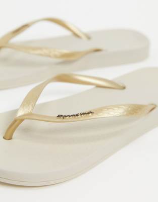 ipanema flip flops gold