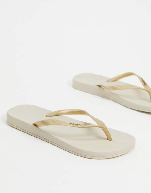 Ipanema – Anatomica – Guldfärgade flip flops