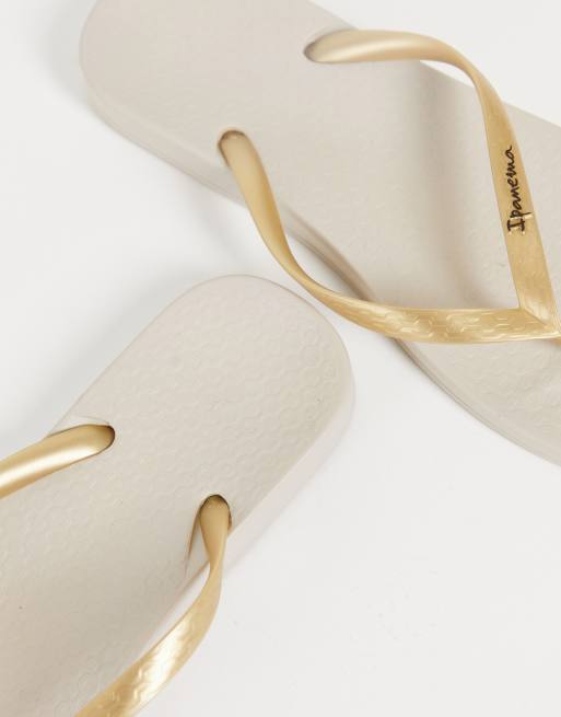 Ipanema slippers outlet zwart goud