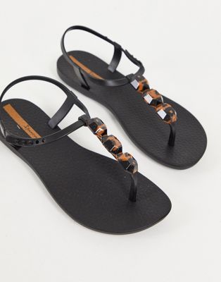 Ipanema Charm sandals in black