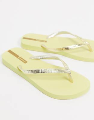 ipanema metallic flip flops