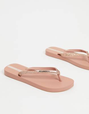 blush flip flops