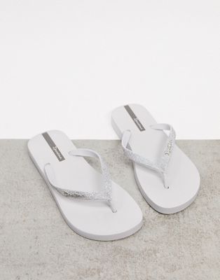 white ipanema sandals