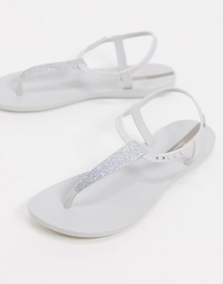 white ipanema sandals