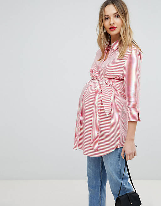 Isabella Oliver Shirt With Wrap Tie Waist | ASOS