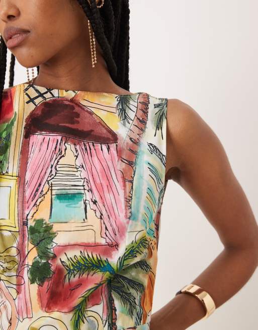 Isabelle Pennington-Edmead Amalie Mini Dress in sanctuary print