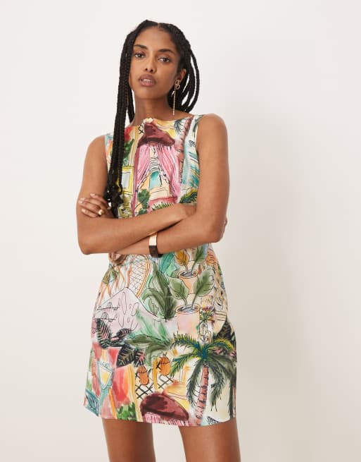 Isabelle Pennington-Edmead Amalie Mini Dress in sanctuary print, 3 of 4