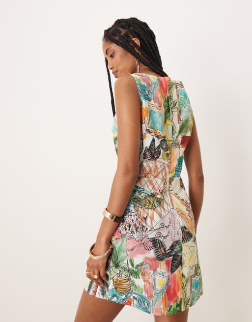 Isabelle Pennington-Edmead Amalie Mini Dress in sanctuary print