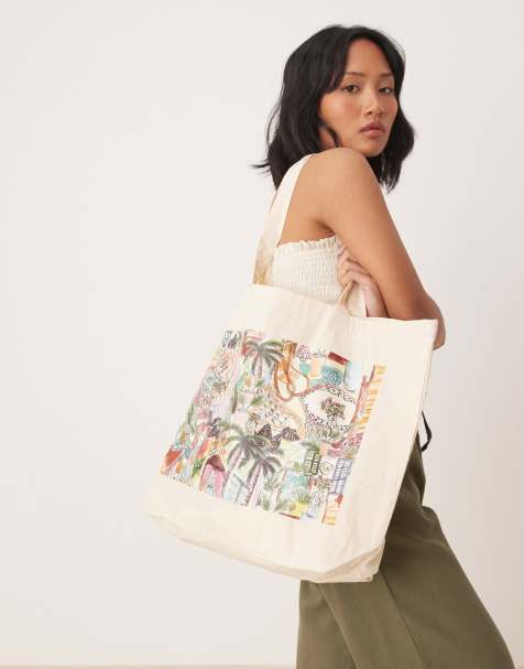 Isabelle Pennington-Edmead canvas bag in sanctuary print - view 1