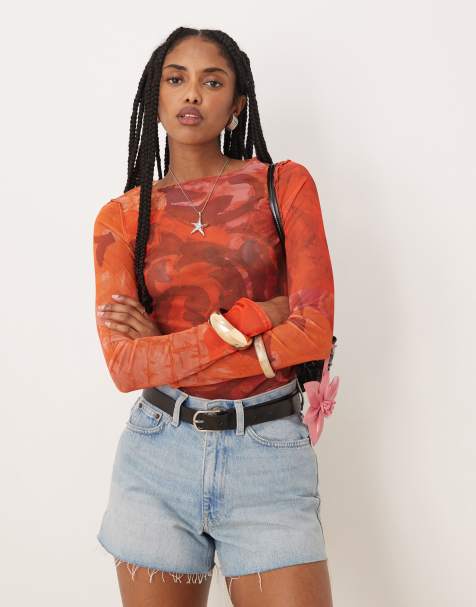 Isabelle Pennington-Edmead Carolina mesh top in pineapple print