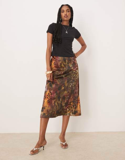 Isabelle Pennington-Edmead Martinique Skirt in tiger shell print