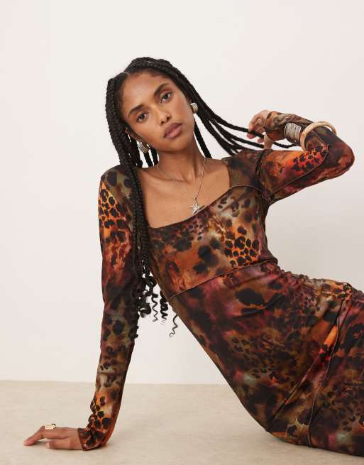 Isabelle Pennington-Edmead - Montego - Midaxi-kjole med tigerprint, 2 af 4