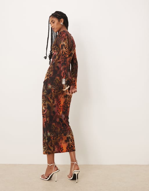 Isabelle Pennington-Edmead - Montego - Midaxi-kjole med tigerprint, 3 af 4