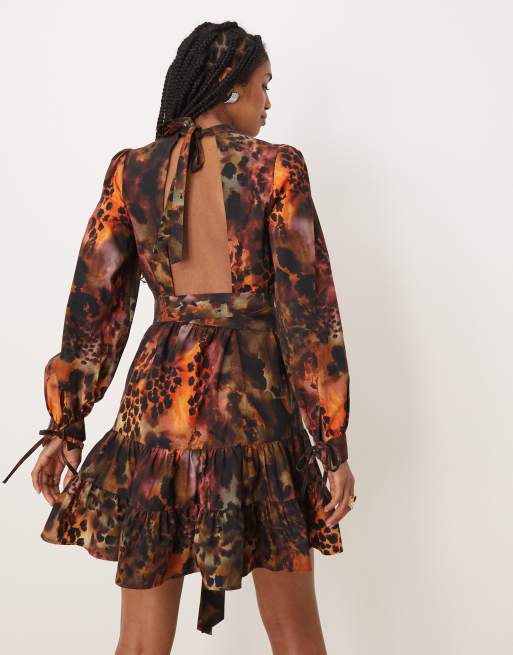 Isabelle Pennington-Edmead Tiger Shell mini dress in shell print, 2 of 4