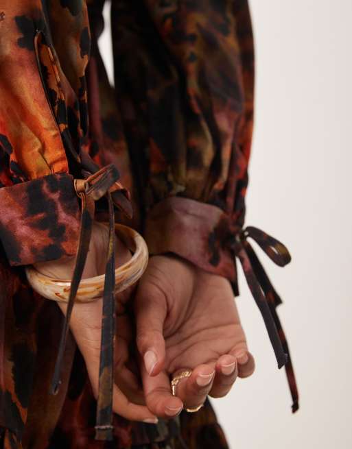 Isabelle Pennington-Edmead Tiger Shell mini dress in shell print, 3 of 4