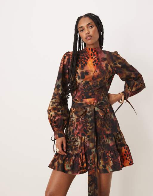Isabelle Pennington-Edmead Tiger Shell mini dress in shell print, 4 of 4