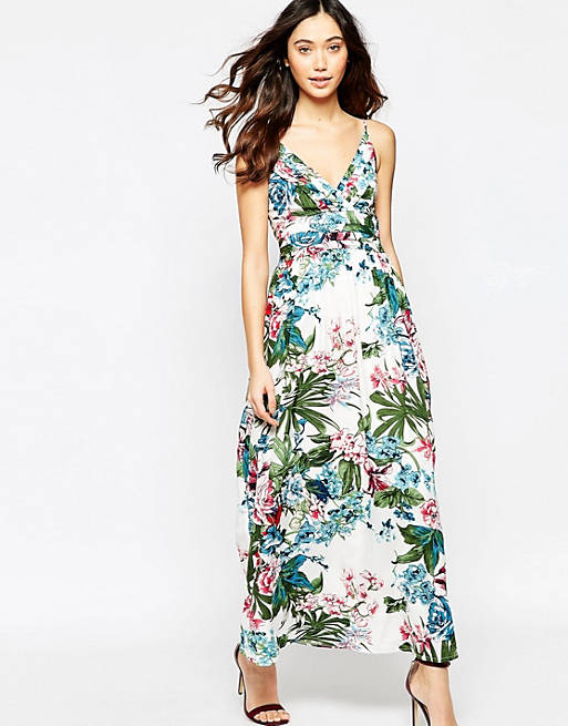 Iska Tropical Print Maxi Dress