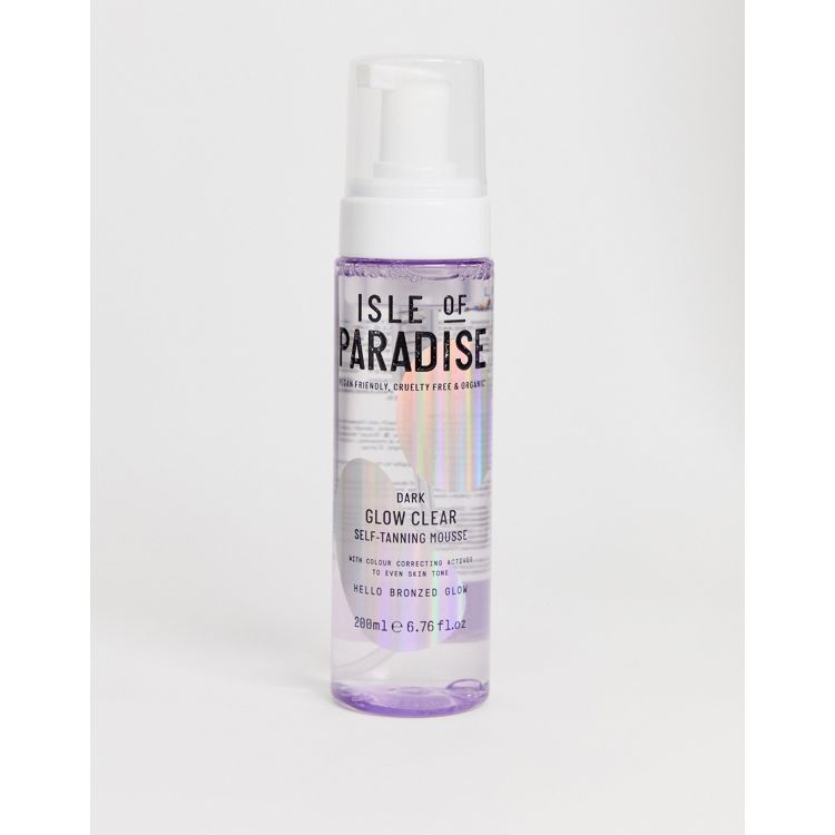 Isle of Paradise Glow Clear Self-Tanning Mousse Dark 200ml