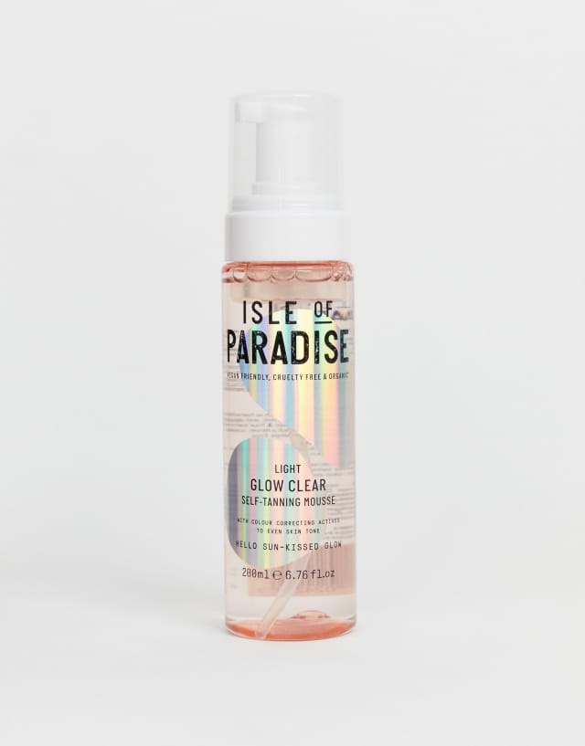 Isle of Paradise Glow Clear Self-Tanning Mousse - Light 6.76 fl oz