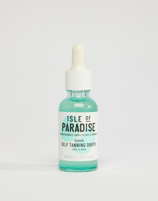 Isle of Paradise – Krople samoopalające - Medium (średni odcień) 30 ml