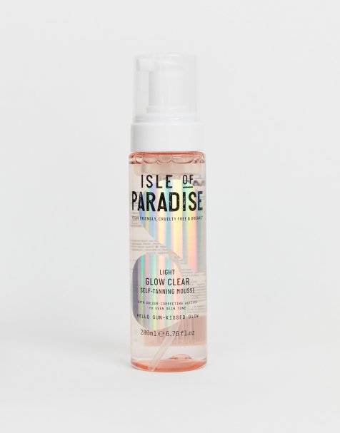Isle of Paradise – Light Glow Clear Self Tanning Mousse – Genomskinlig brun utan sol-mousse i Light Glow - view 1