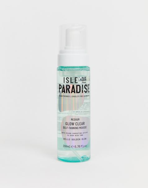 Isle of Paradise – Medium Glow Clear Self Tanning Mousse – Brun utan sol-mousse i Medium Glow - view 1
