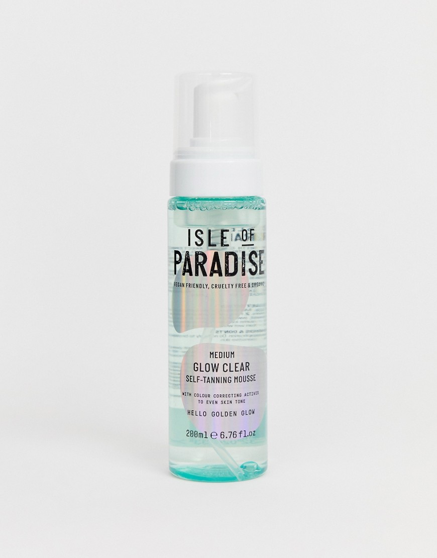 Isle of Paradise – Medium Glow Clear Self Tanning Mousse – Brun utan sol-mousse i Medium Glow-Ingen färg