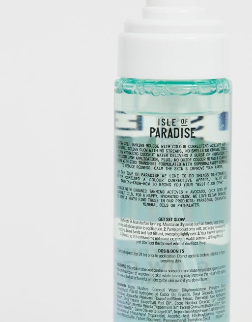 Isle of Paradise – Medium Glow Clear Self Tanning Mousse – Brun utan sol-mousse i Medium Glow, 2 av 4