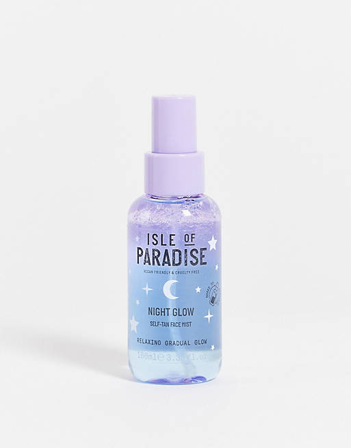 Isle of Paradise – Night Glow – Relaxing Gradual Glow – Samoopalająca mgiełka do twarzy, 100 ml