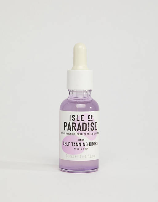 Isle of Paradise – Self Tanning Drops – Dark – Brun utan sol-droppar 30 ml
