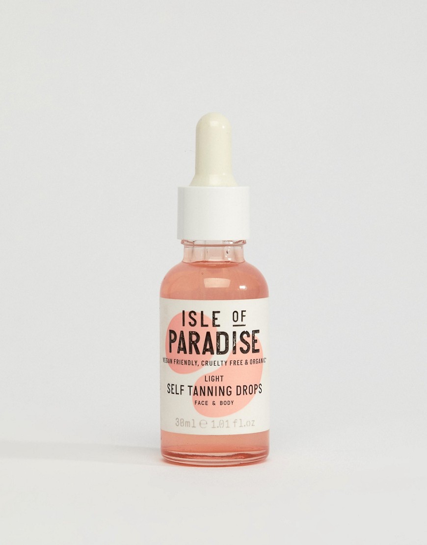 Isle of Paradise – Self Tanning Drops – Light – Brun utan sol-droppar 30 ml-Ingen färg