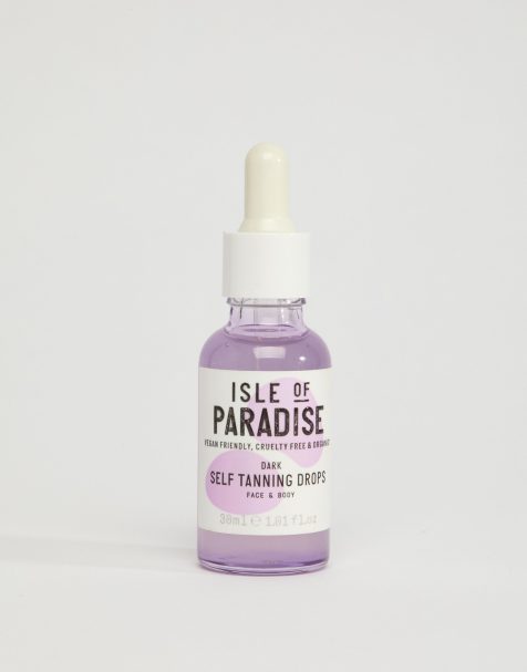 Isle of Paradise – Self Tanning Face + Body Drops – Brun utan sol-droppar, 30ml – Dark - view 1