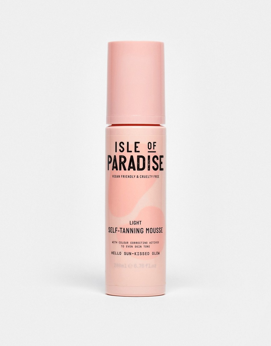 Isle of Paradise - Self tanning mousse - Zelfbruinende mousse - Light 200 ml-Zonder kleur