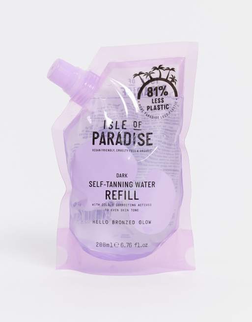 Isle of paradise self-tanning water refill pouch 200ml deals stores