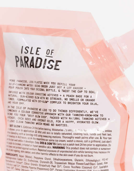 Isle of Paradise - Self-Tanning Water Refill Pouch Light - Refillpåse 200 ml, 4 av 4