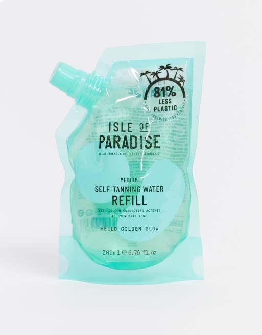 Isle Of Paradise Self Tanning Water Refill Pouch Medium Selbstbrauner 200 Ml Asos