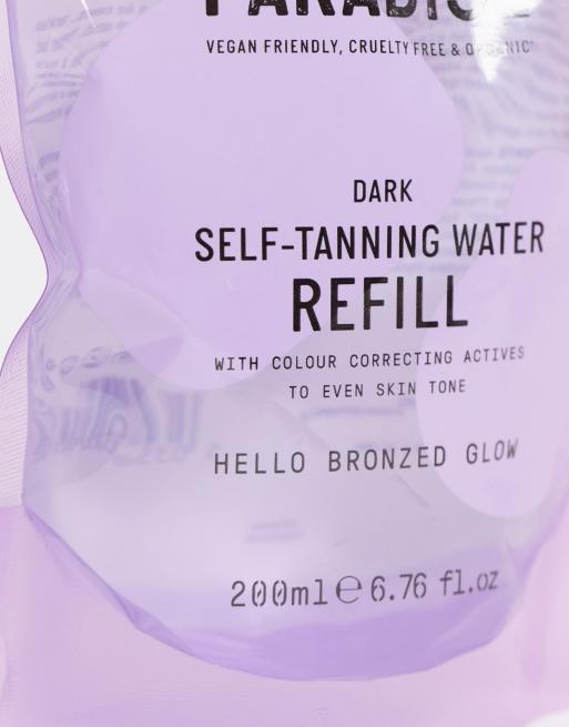 Isle of Paradise - Selvbruner-vand Refill Pouch Dark 200 ml, 4 af 4