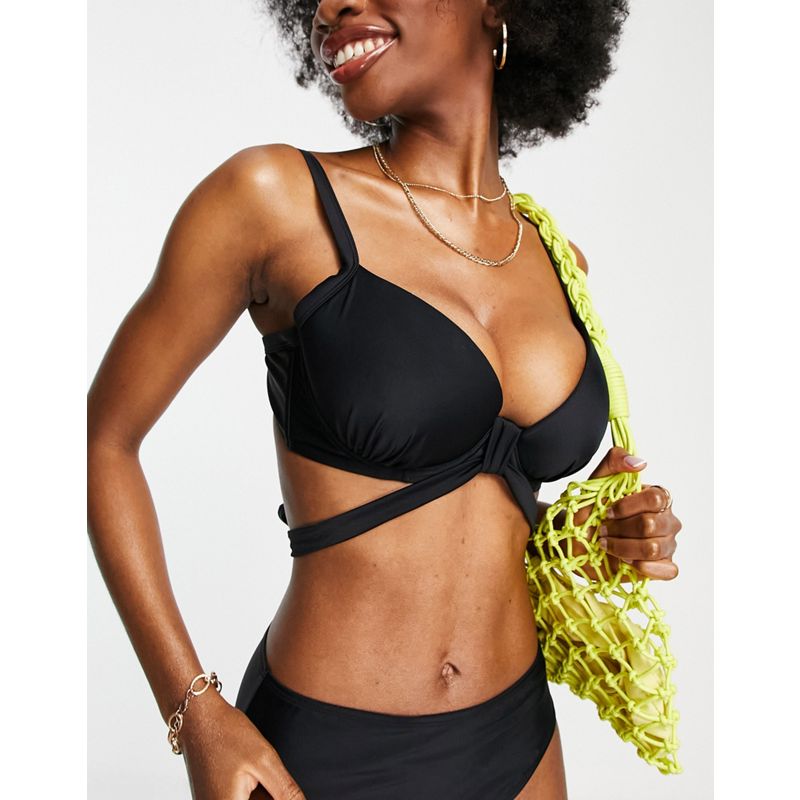 5AdL3 Donna Ivory Rose Coppe Grandi - Completo bikini mix and match, colore nero