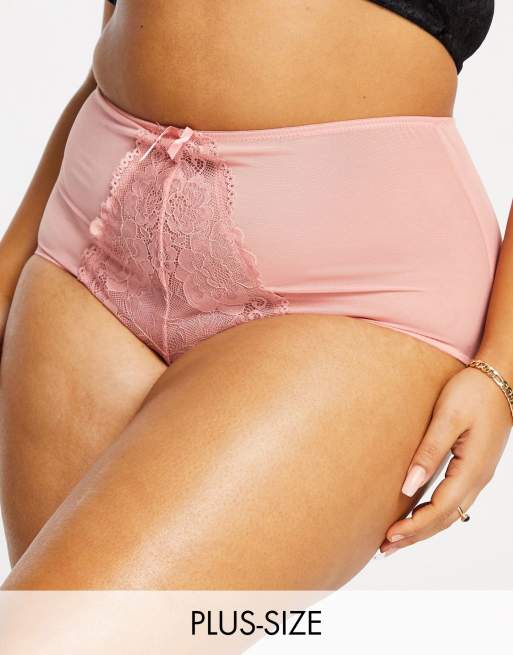 Ivory Rose Curve lace lingerie set in dusty pink, 2 of 2