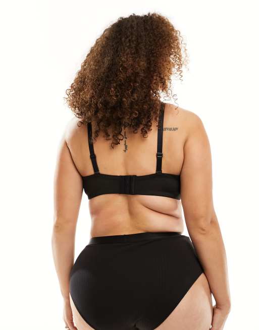 Ivory Rose Curve - Lot de 2 soutiens-gorge sans bretelles - Noir/beige, 4 de 4