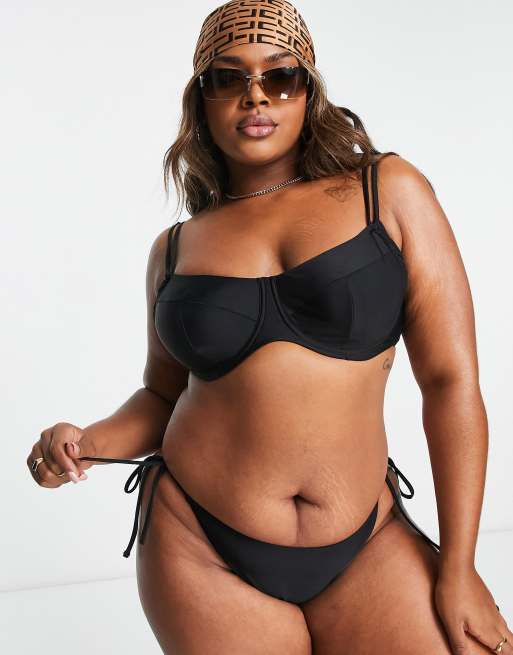 Ivory Rose Curve - mix & match - Balconette bikinitop in zwart , 3 van 4