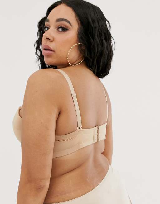 Ivory Rose Curve strapless multiway bra in beige, 2 of 4