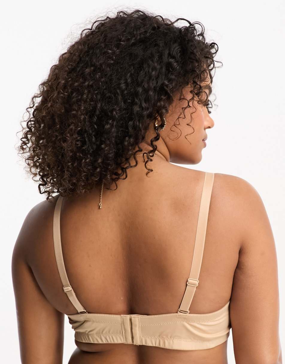 Ivory Rose Curve strapless multiway bra in beige