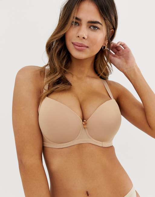 Ivory Rose – Enkel beige bh i t-shirtmodell, 4 av 4
