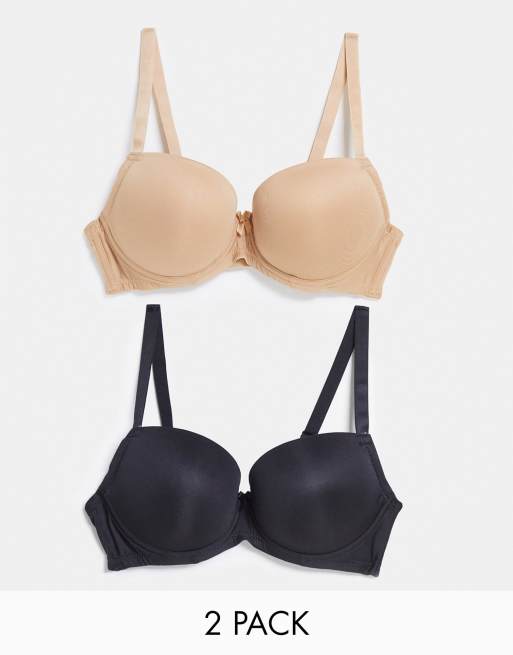 Buy Women Blouse Bra (Pack Of 2) Beige-Black