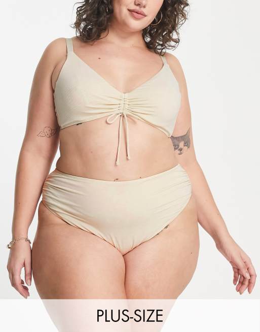 Ivory Rose Plus - Guldfarvet bikini med glimmer, 2 af 3